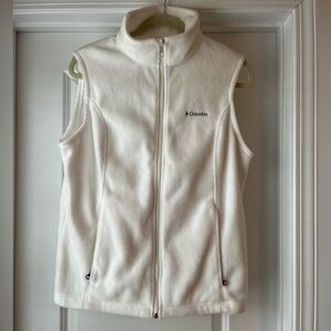 Columbia Soft White Fleece Vest